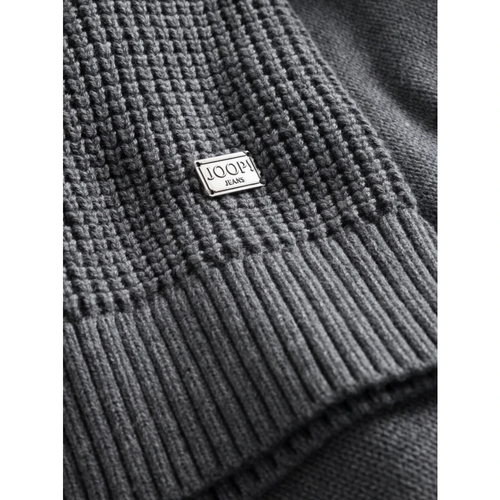 Joop! Hoge-hals Gebreide Jas Gray Heren
