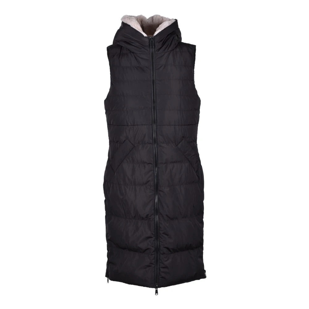Rino&Pelle Puffer Vest in Polyester Black Dames