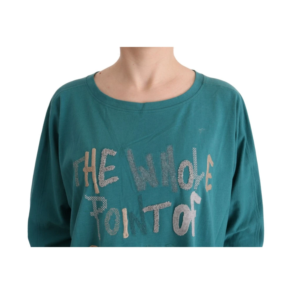 John Galliano Elegante katoenen trui in groen Green Dames