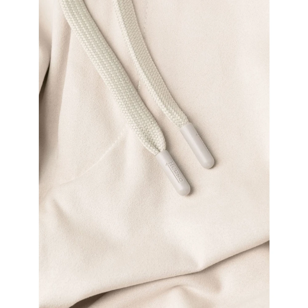 Herno Zachte Suède Microvezel Trekkoord Broek Gray Heren