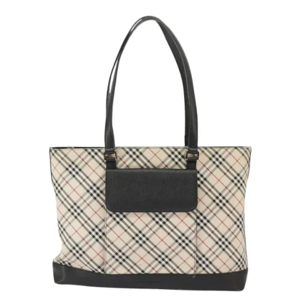 Burberry Vintage Pre-owned Canvas shoulder-bags Beige Dames