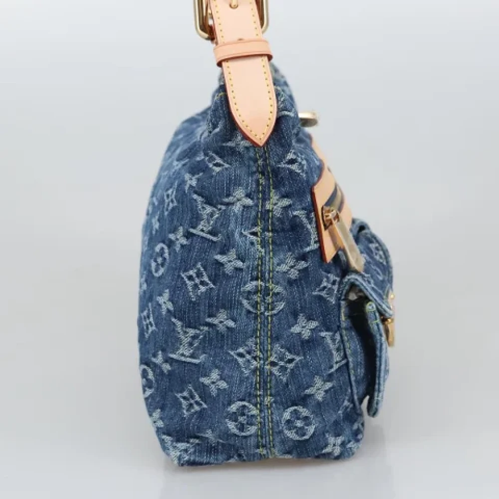 Louis Vuitton Vintage Pre-owned Denim louis-vuitton-bags Blue Dames