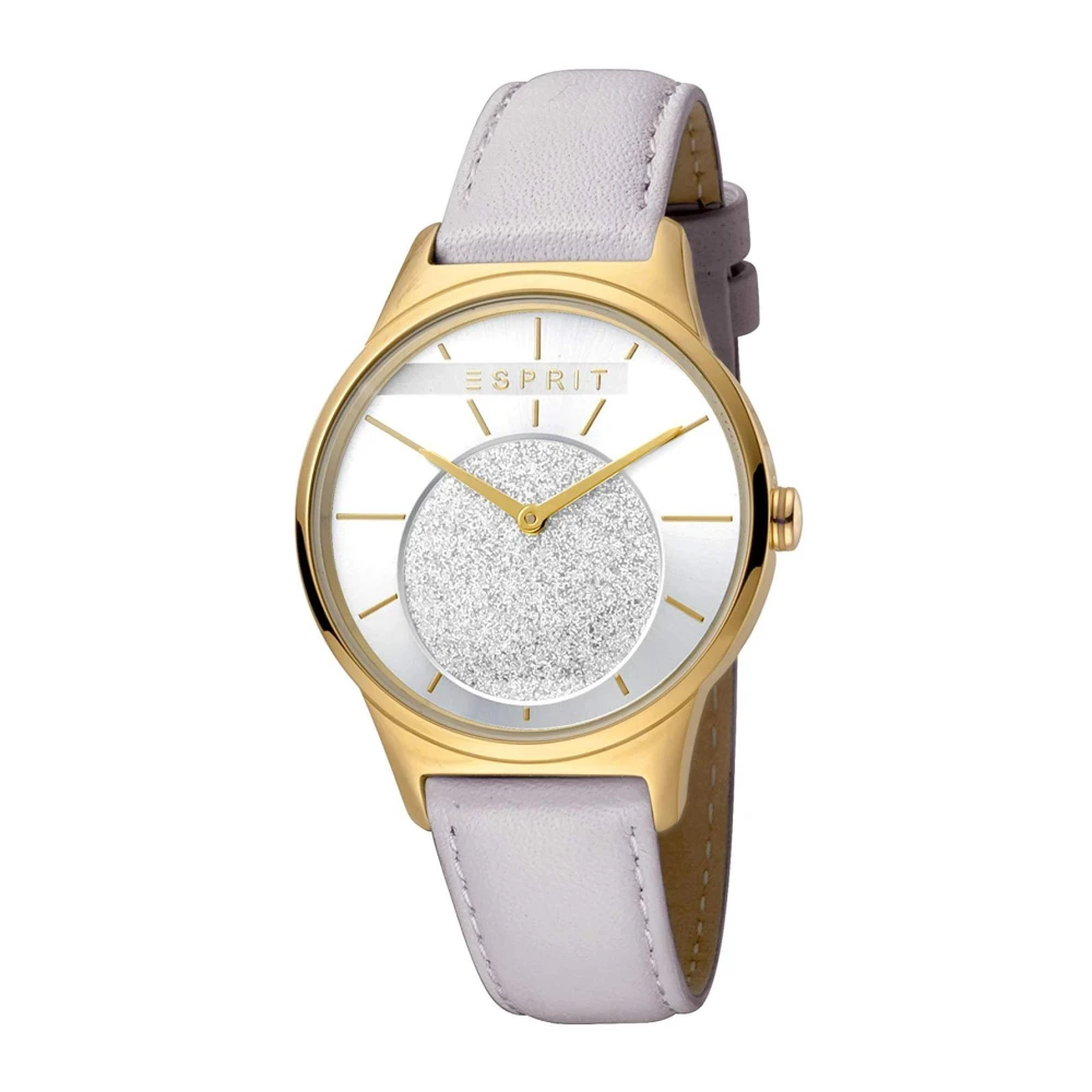 Esprit Guld Damklocka Elegant Kvarts Analog Yellow, Dam