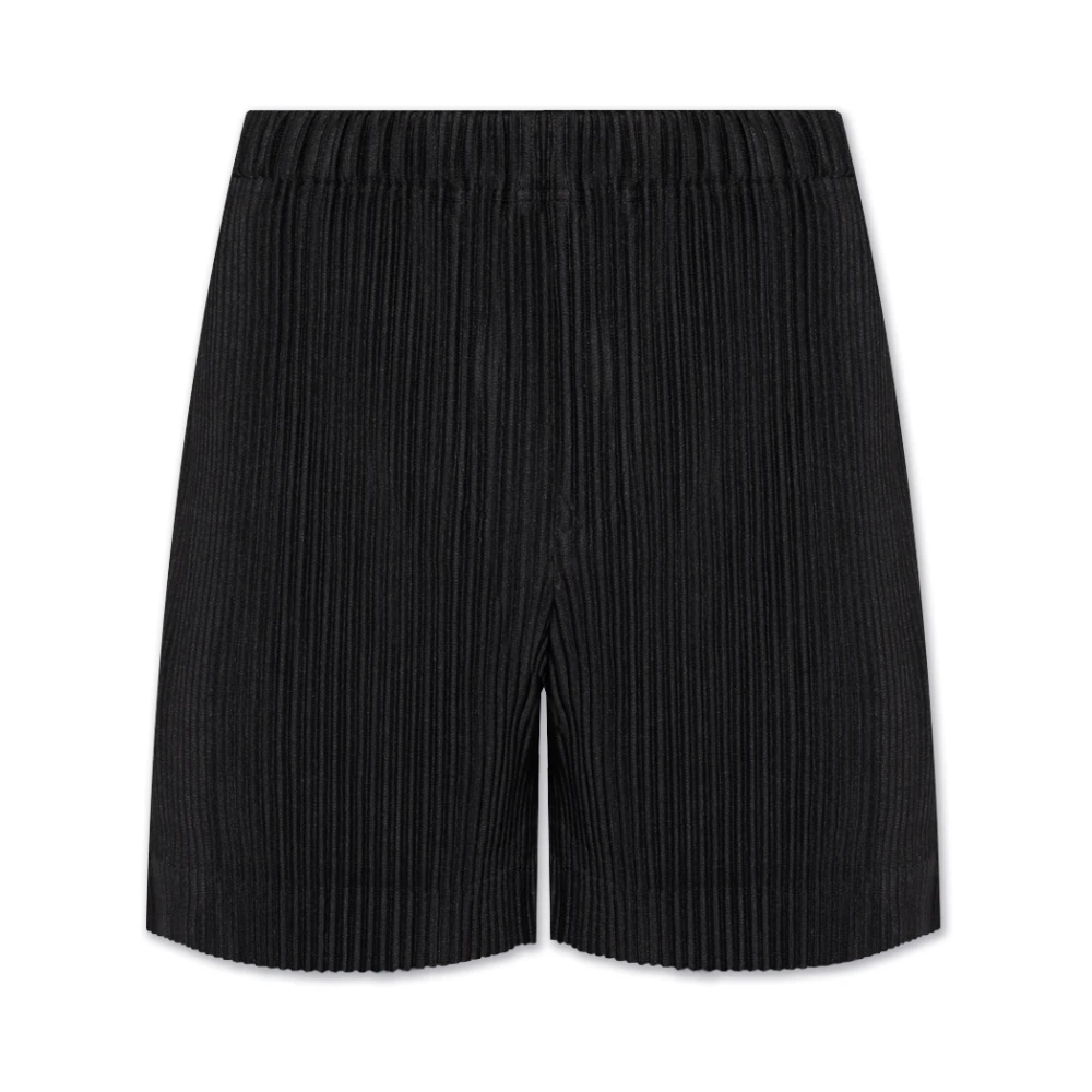 Issey Miyake Geplooide shorts Black Heren