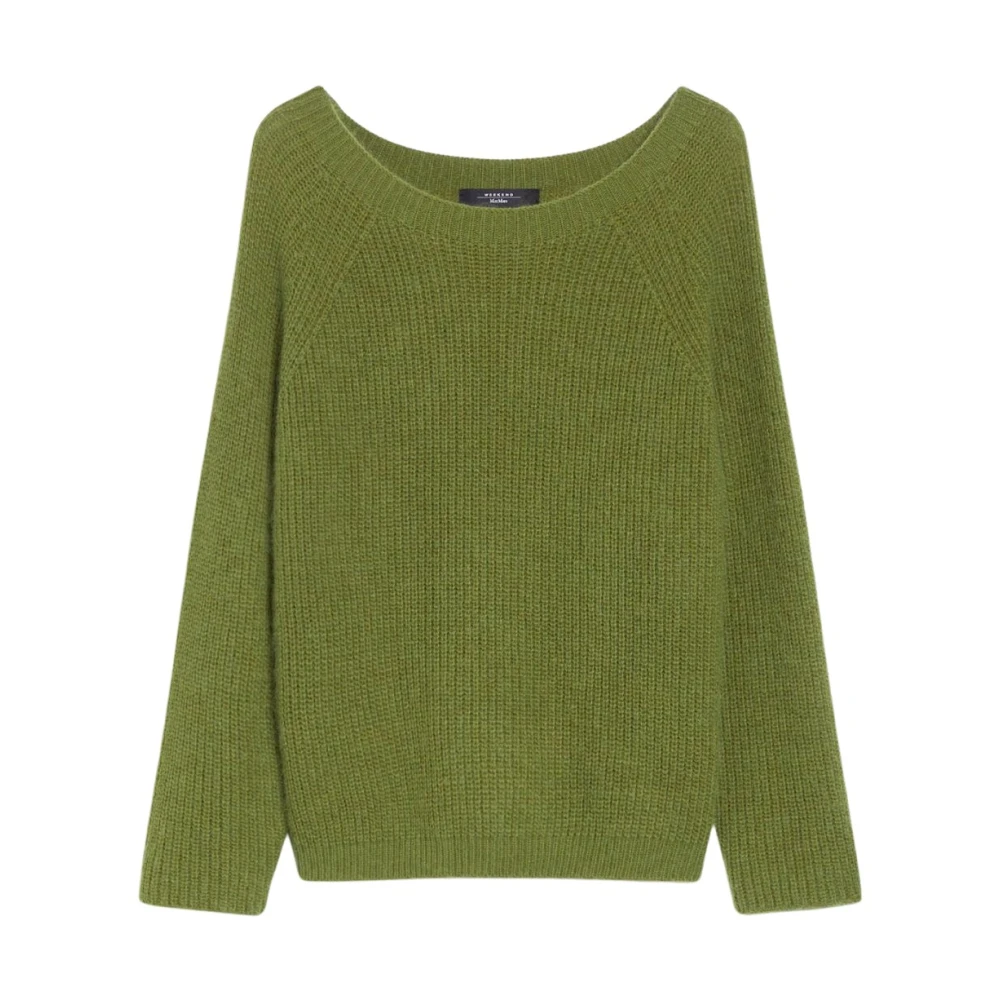Max Mara Weekend Xeno Mohair Blend Sweater Green Dames