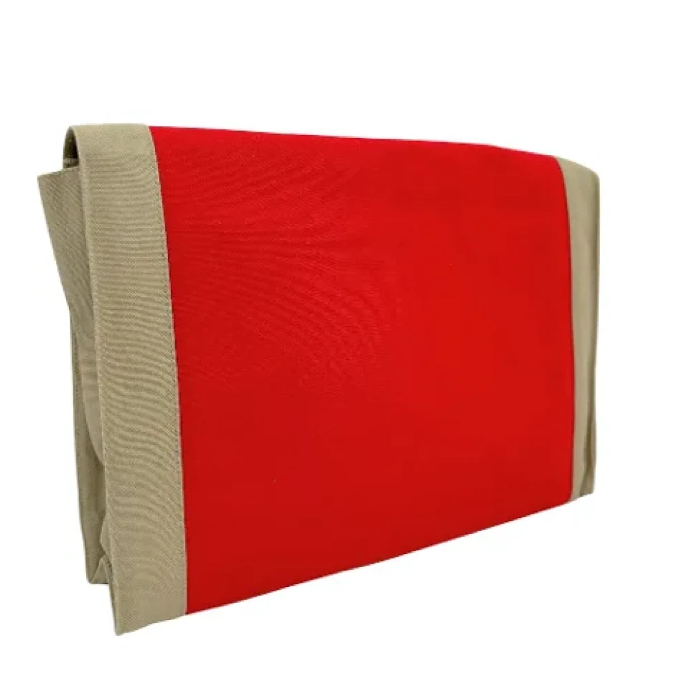 Hermès Vintage Pre-owned Canvas clutches Red Dames