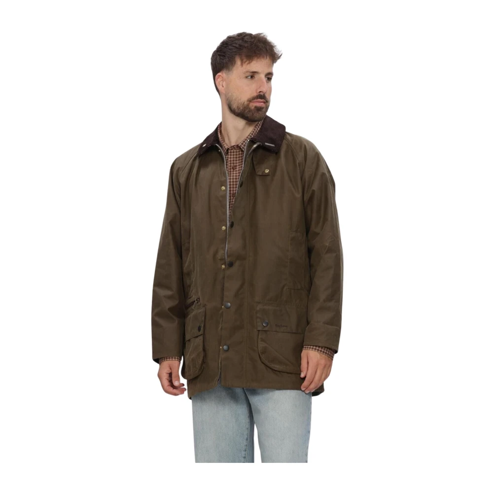 Barbour Herren Braun Jacke Baumwolle Unifarben - Bild 3