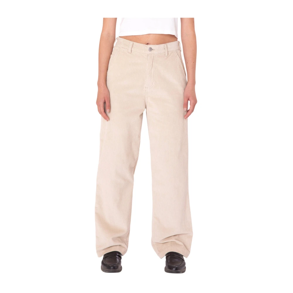 Obey Ivoor Corduroy Carpenter Broek Beige Heren