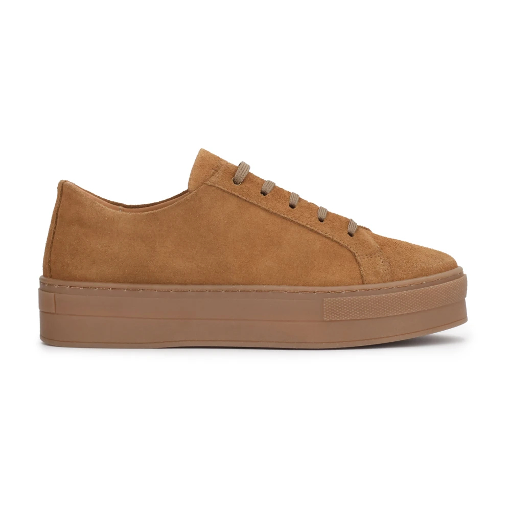 Kazar Natural Suede Sneakers Dames Schoenen Bruin