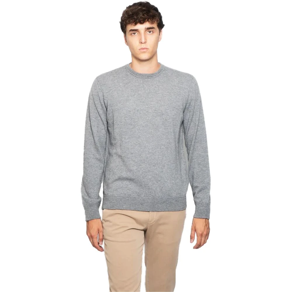 Alpha Studio Luxe Wol Crewneck Sweatshirt Grijs Gray Heren