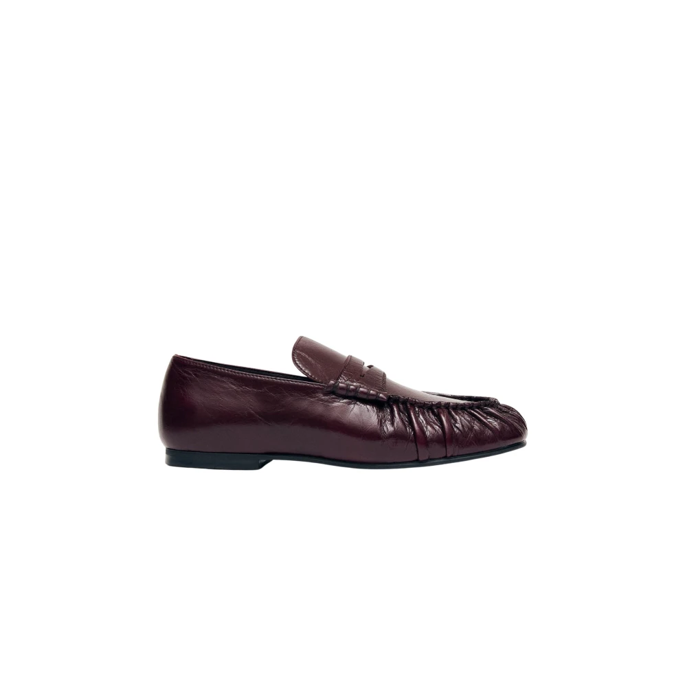 Alohas Aven Rift Leather Loafers - Female - Loafers - Red - 8 Uk - Shoes