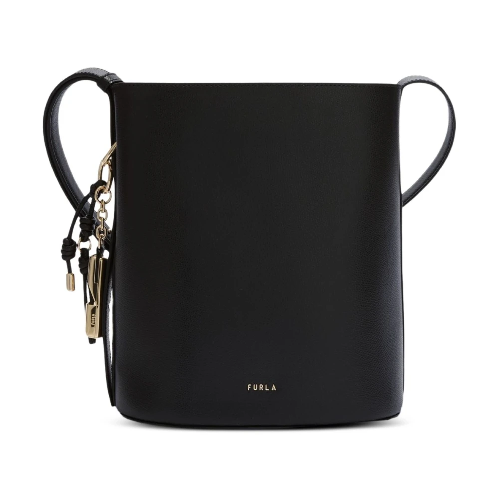Furla Women's Black Roxie S Bucket Bag - Cross Body Bags - One Size - Bags