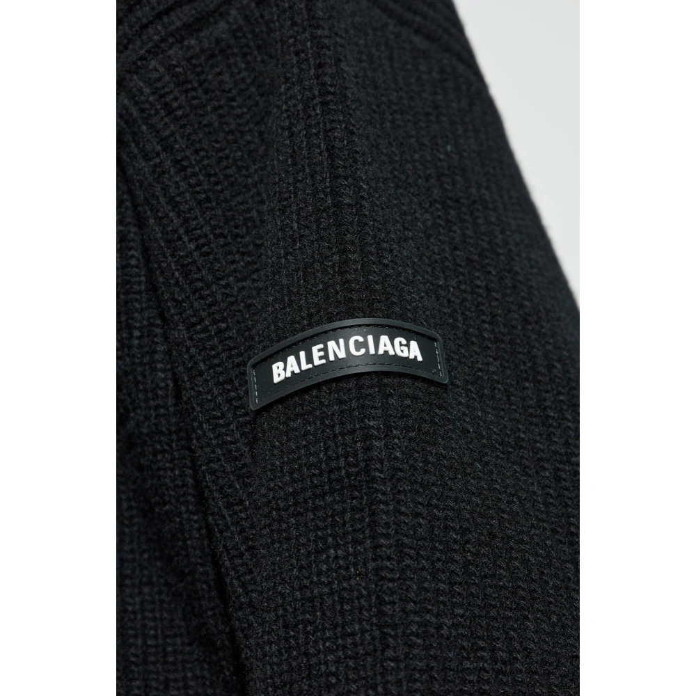 Balenciaga Wollen trui Black Heren