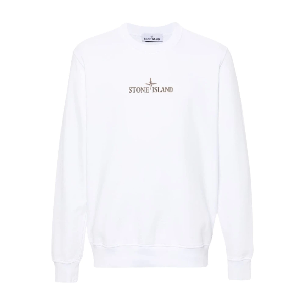 Stone Island Vit Tröja Kollektion White, Herr