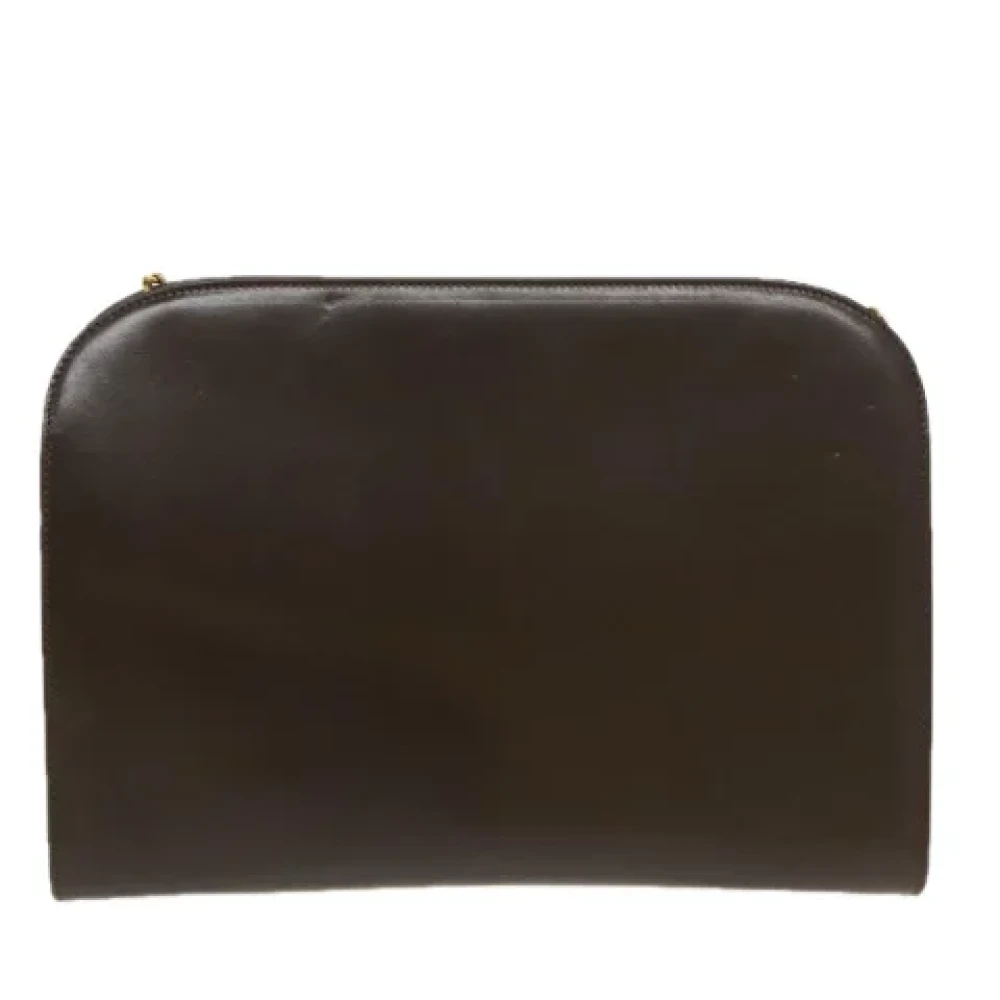 Salvatore Ferragamo Pre-owned Leather shoulder-bags Brown Dames