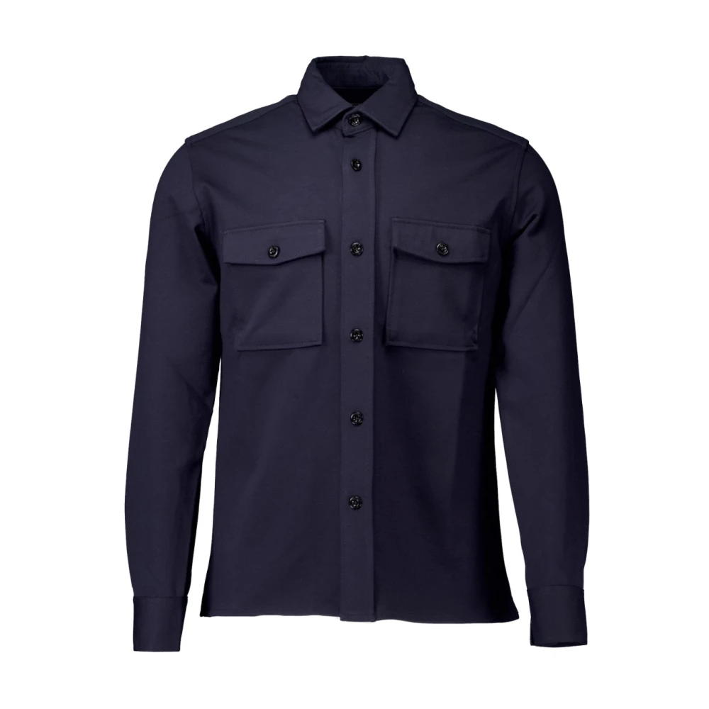 Genti Midtown Overshirts in Donkerblauw Blue Heren
