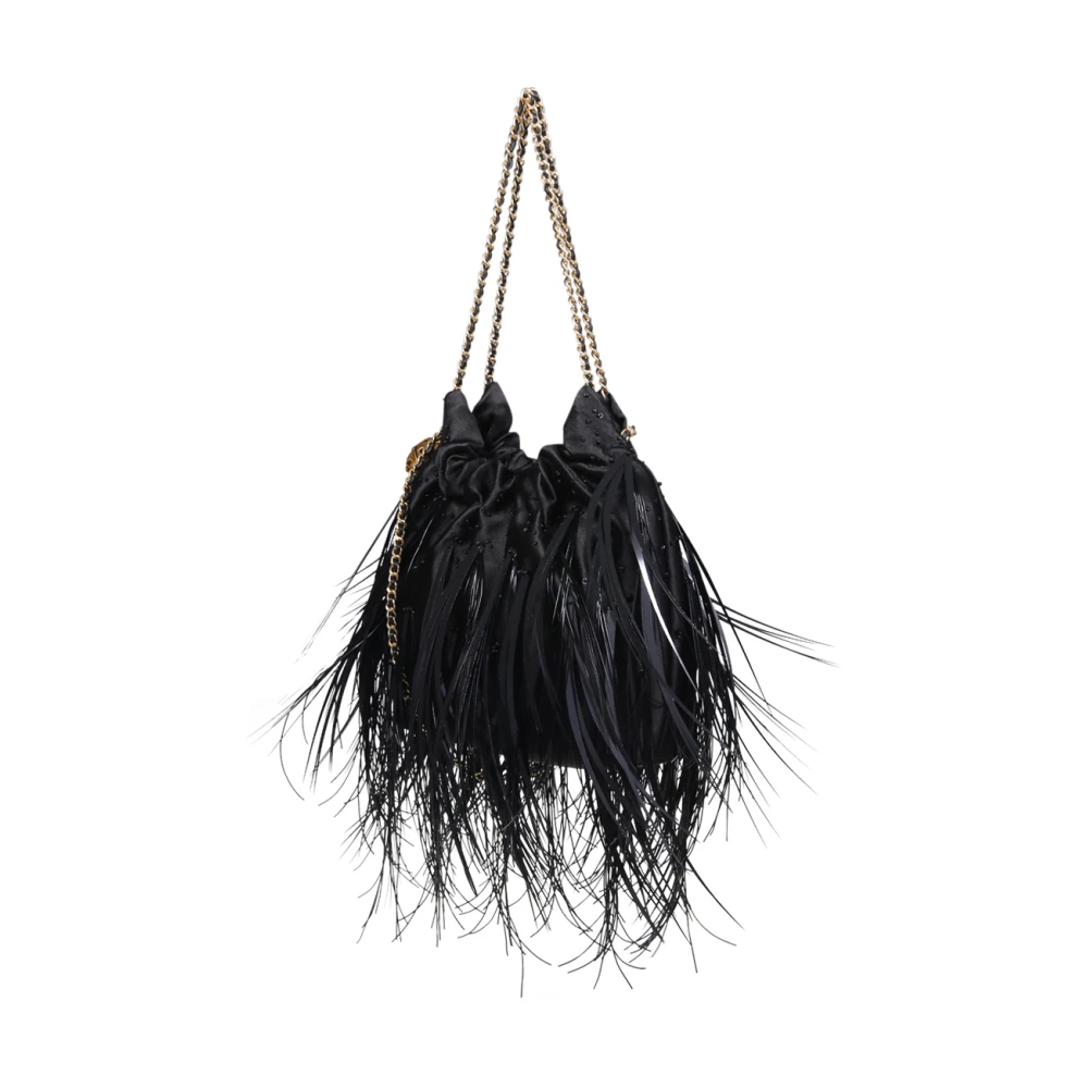 TORY BURCH Veren Mini Hobo Tas Black Dames