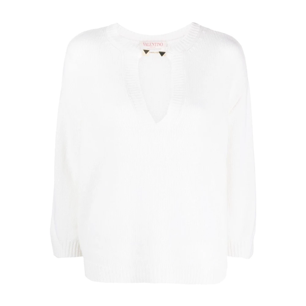 Valentino Garavani Dameskleding Sweatshirts Wit Aw23 White Dames