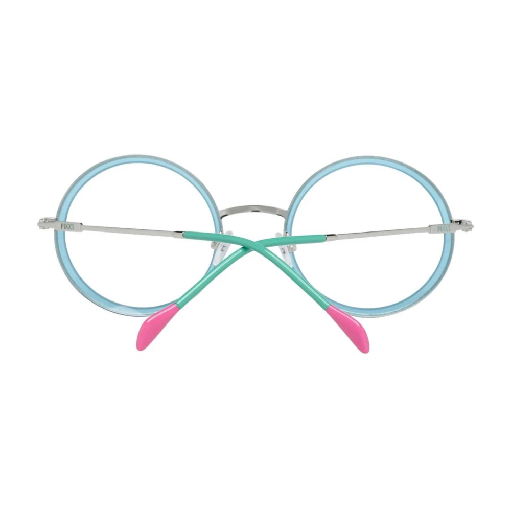 EMILIO PUCCI Blauwe Dames Ronde Optische Frames Blue Dames