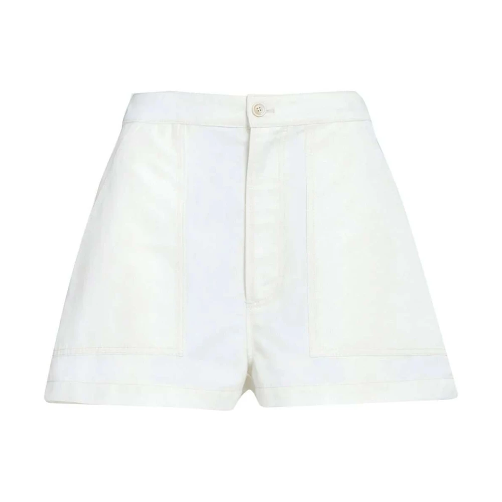 Marni Geborduurde high-waist shorts White Dames