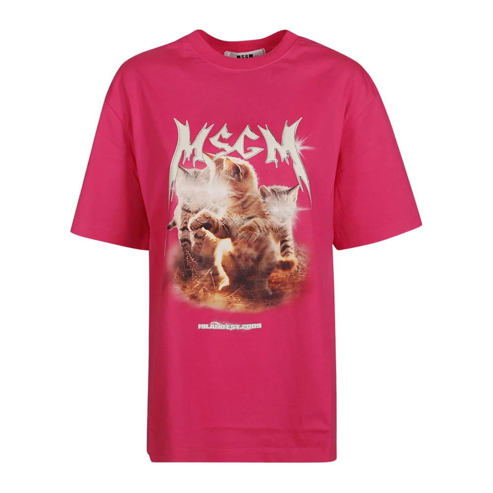 Msgm Casual T-shirt Pink Dames