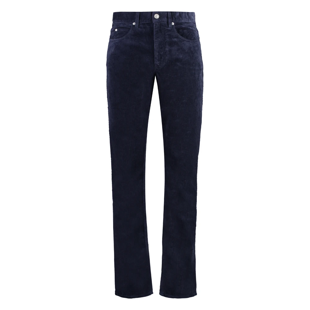 Isabel marant Jack Corduroy Broek met Metalen Knopen Blue Heren