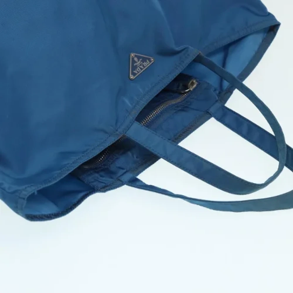 Prada Vintage Pre-owned Nylon totes Blue Dames