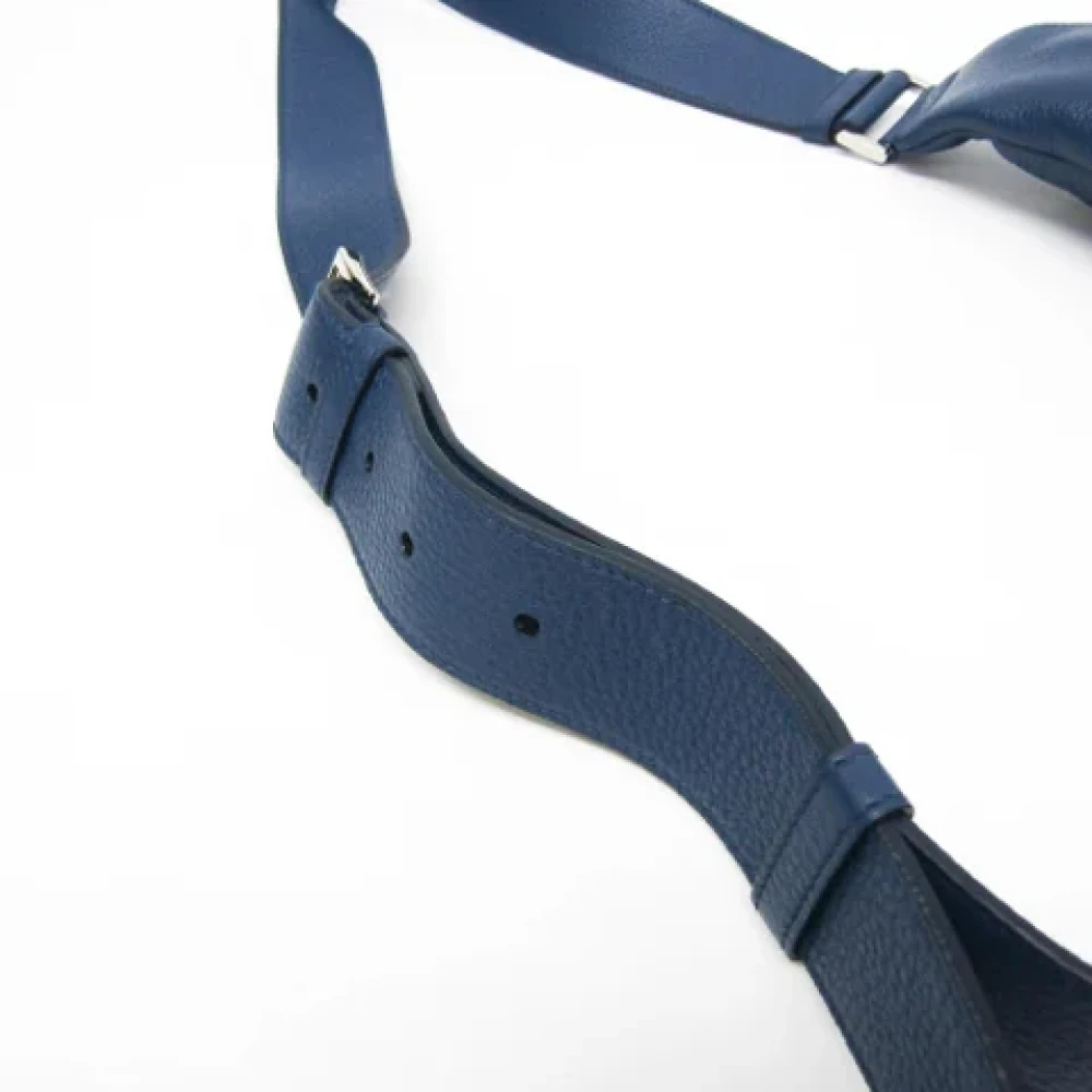 Prada Vintage Pre-owned Leather prada-bags Blue Dames