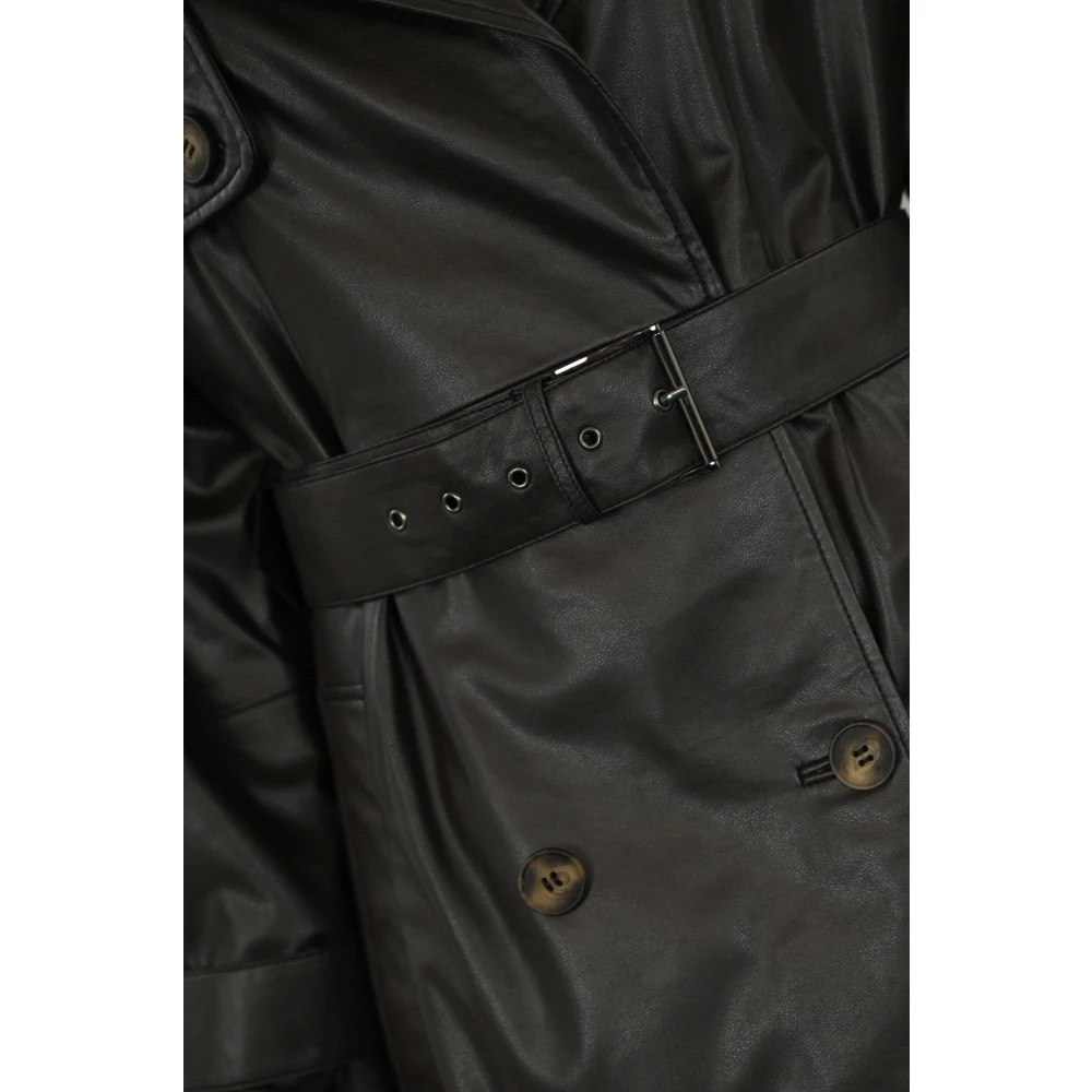 MVP wardrobe Lange Trenchcoat Brown Dames