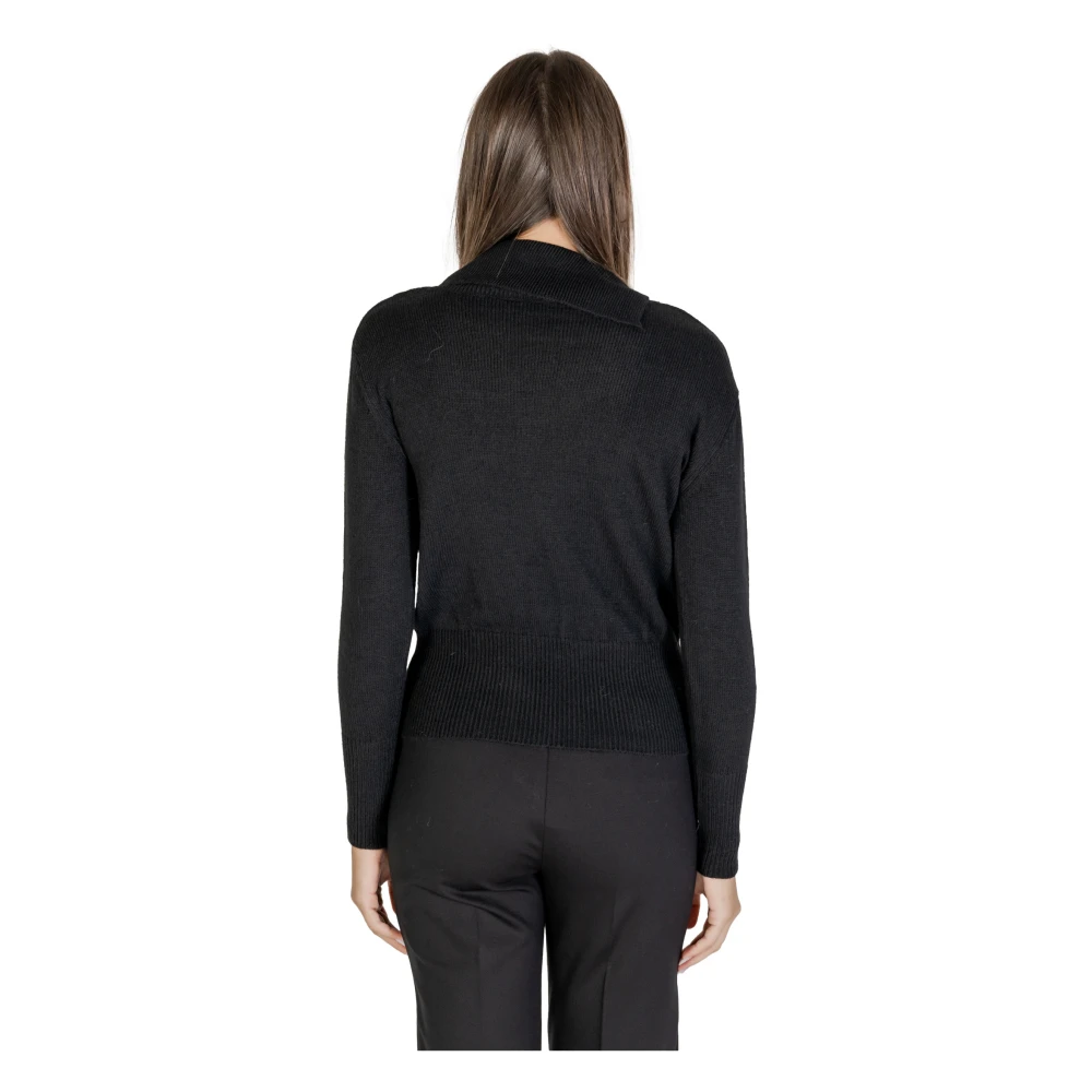 Alviero Martini 1a Classe Zwart Langemouw Gebreid Black Dames