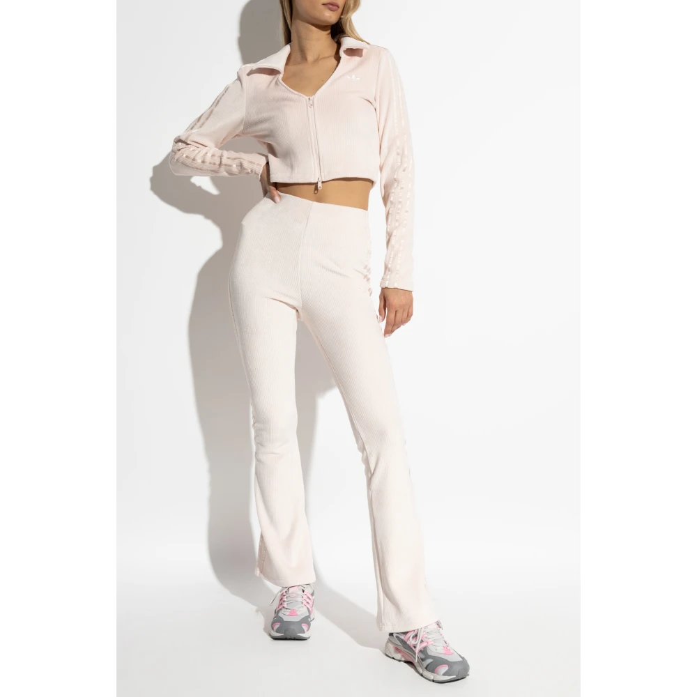adidas Originals Ribgebreide broek Pink Dames