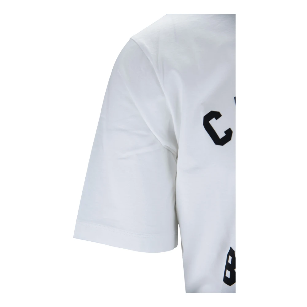 Dsquared2 Heren Bedrukt Katoenen T-Shirt White Heren
