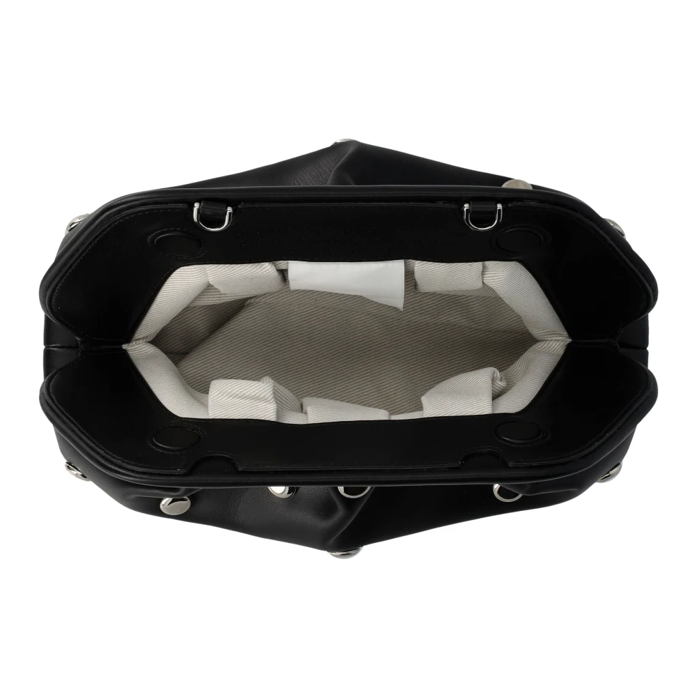 THEMOIRè Zwarte Eco Lederen Kralen Clutch Black Dames