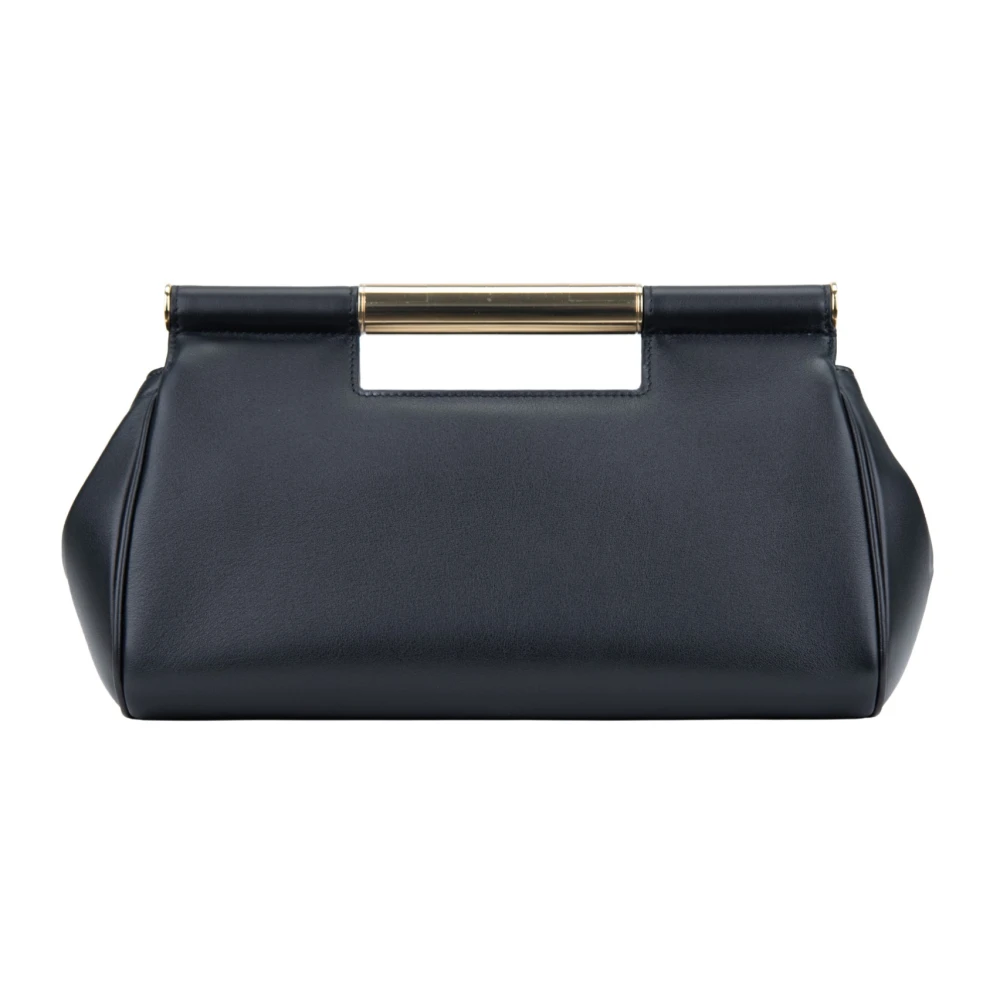 Dolce & Gabbana Dierenprint Leren Handtas met Magneetsluiting Black Dames