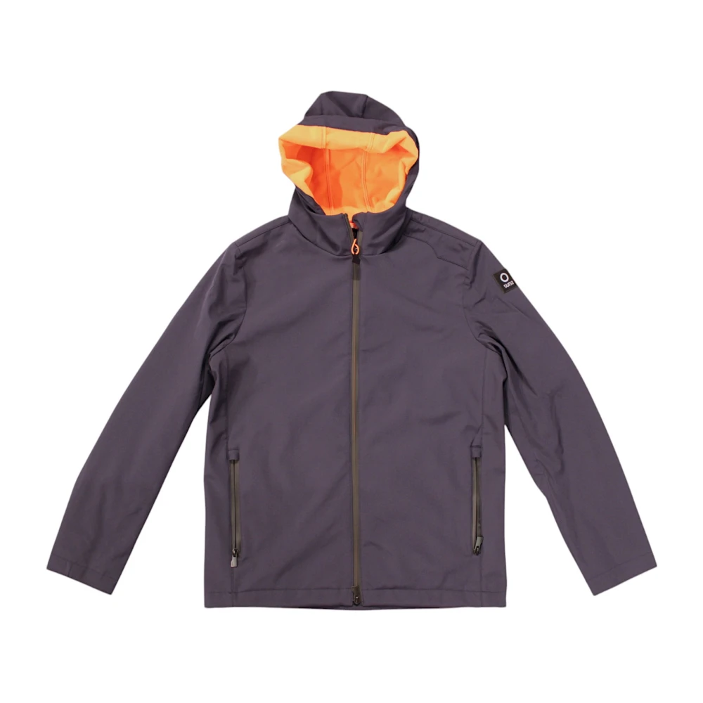 Suns Blauw-Oranje Stijlvol Ontwerp Shirt Blue Heren