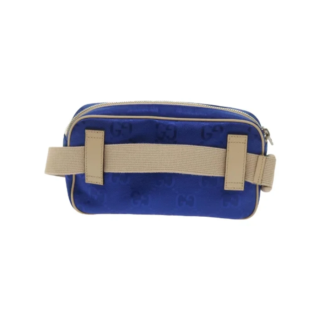 Gucci Vintage Pre-owned Nylon gucci-bags Blue Dames