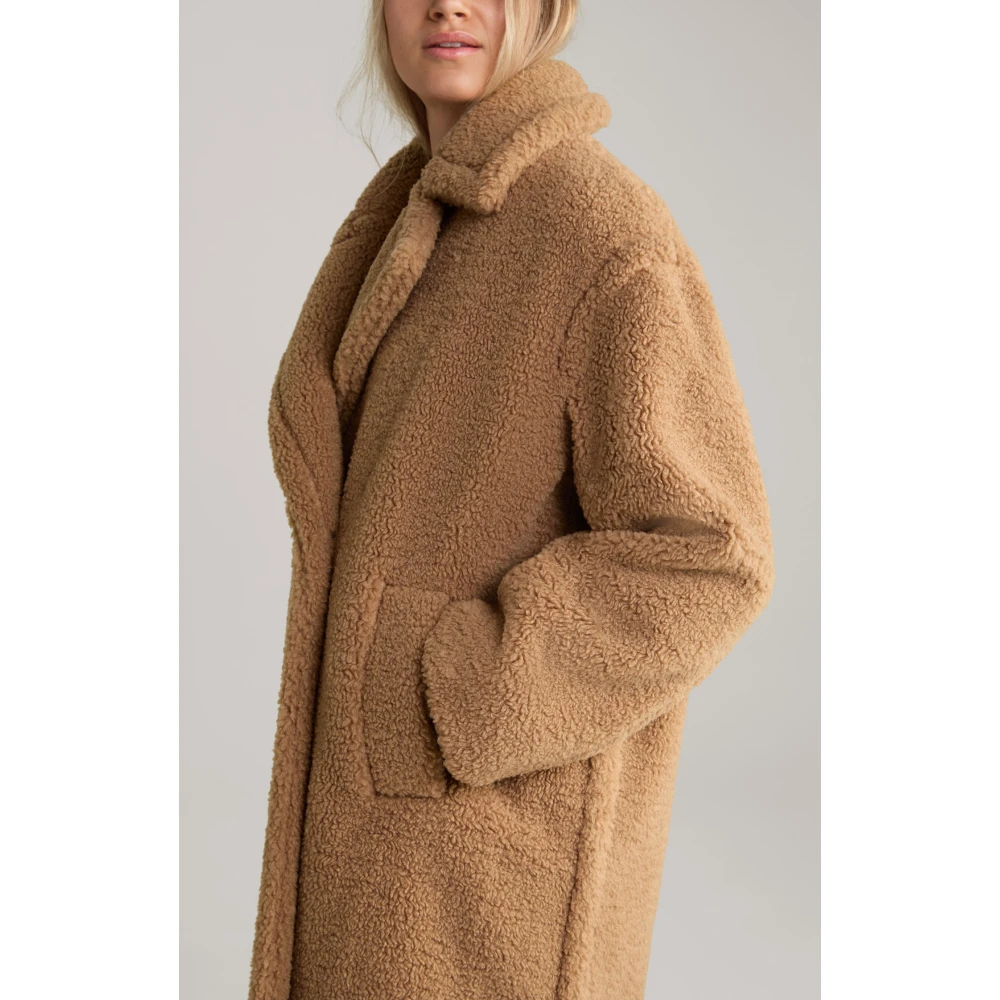 Joop! Zandbruine Teddy Bontjas Beige Dames