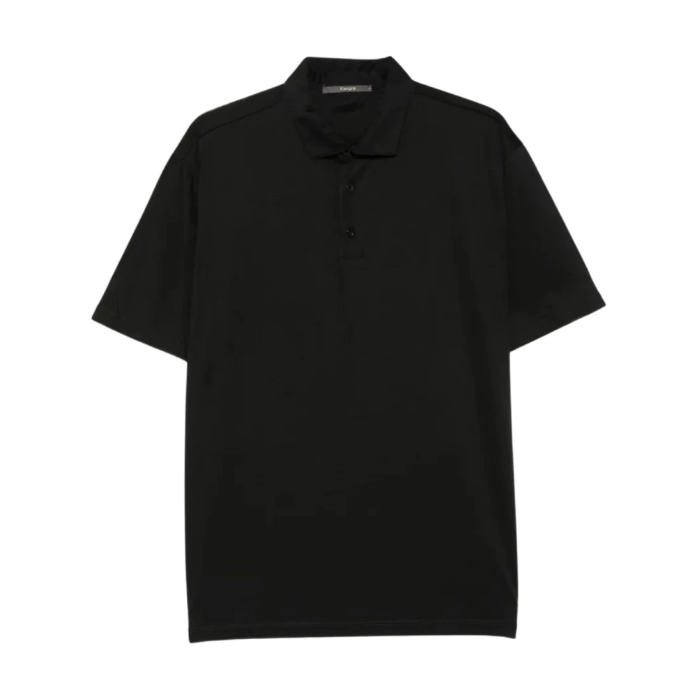 Kangra Black Polo Shirts, Male, Xl, Polo M-Manica Jersey