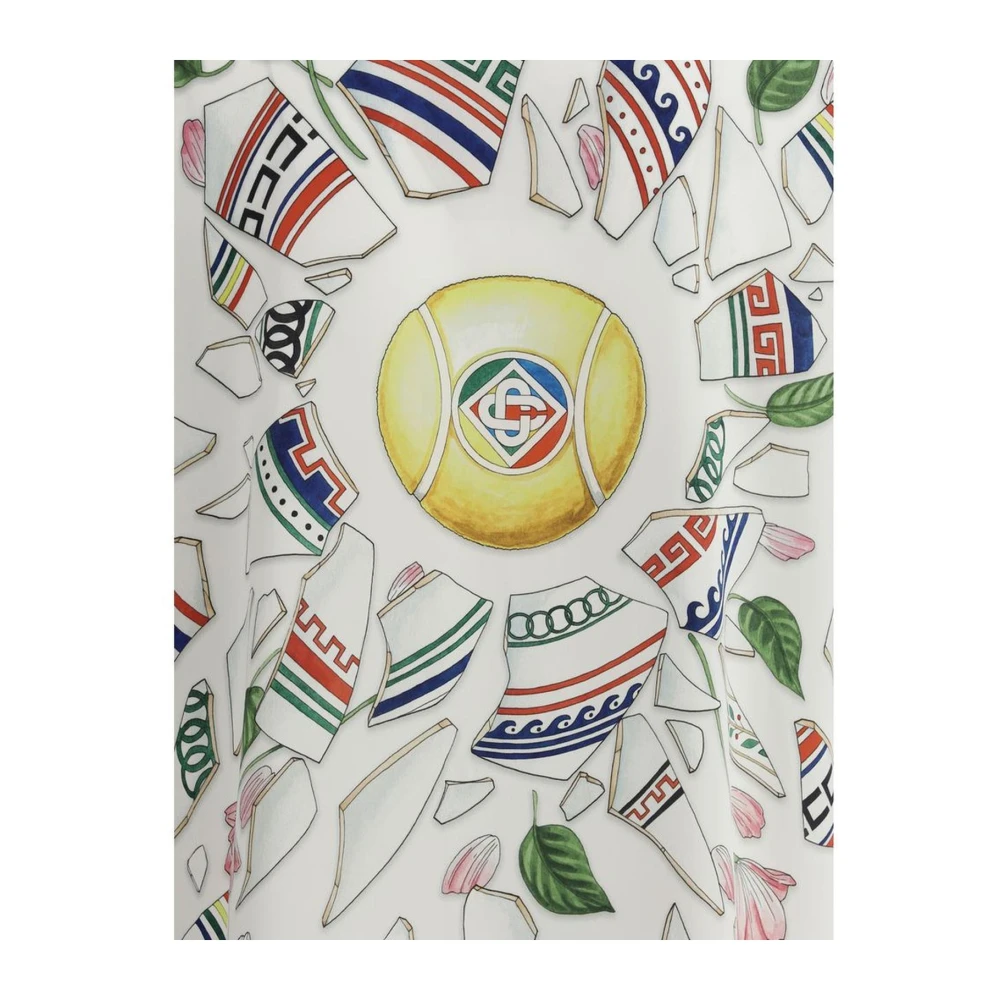Casablanca Zijden Cubaanse kraag shirt met gedurfd print Multicolor Heren
