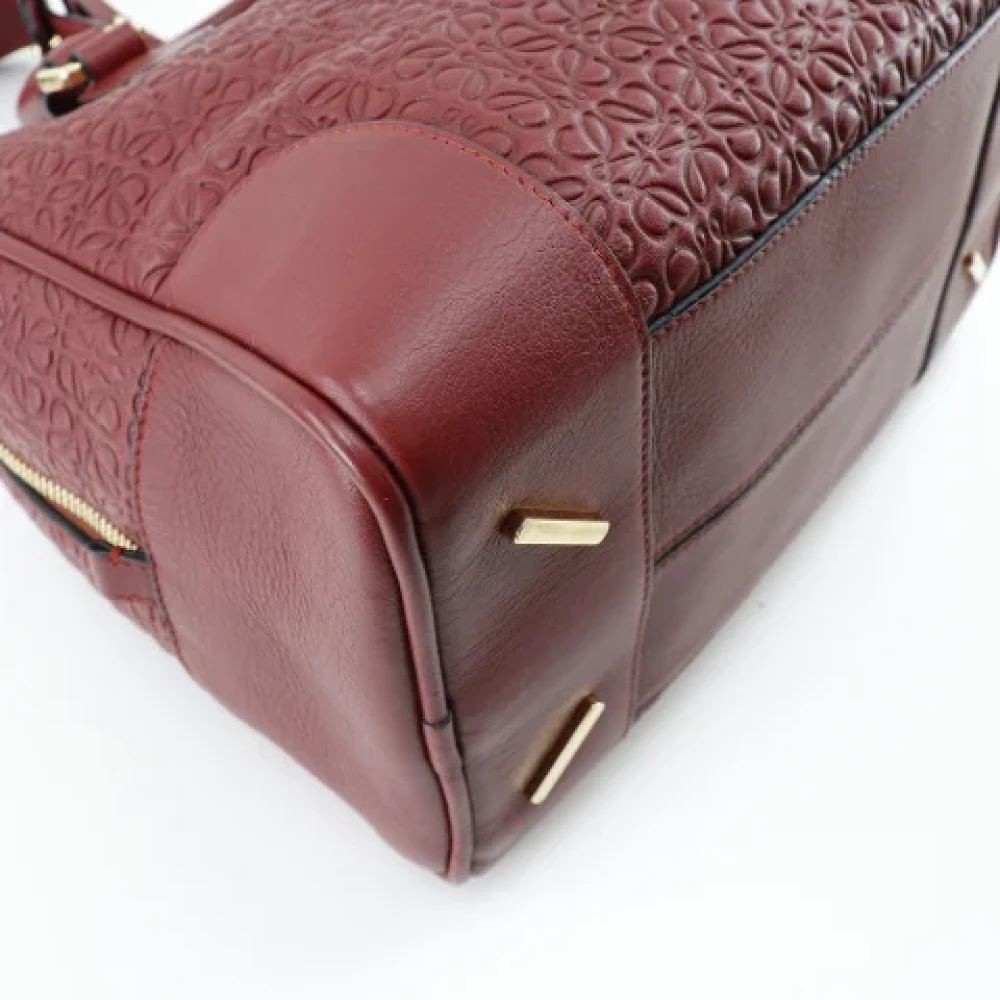 Loewe Pre-owned Leather handbags Red Dames