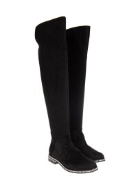 stivali da donna in pelle scamosciata