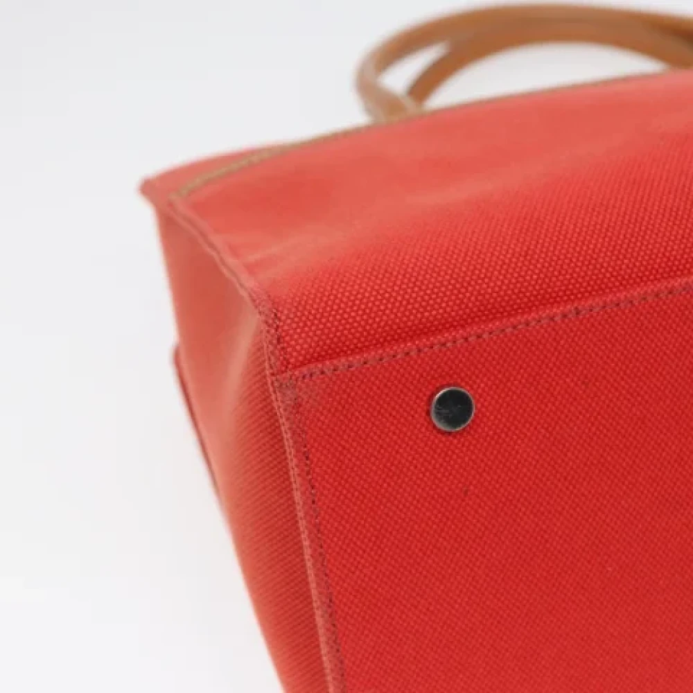 Burberry Vintage Pre-owned Canvas handbags Orange Dames