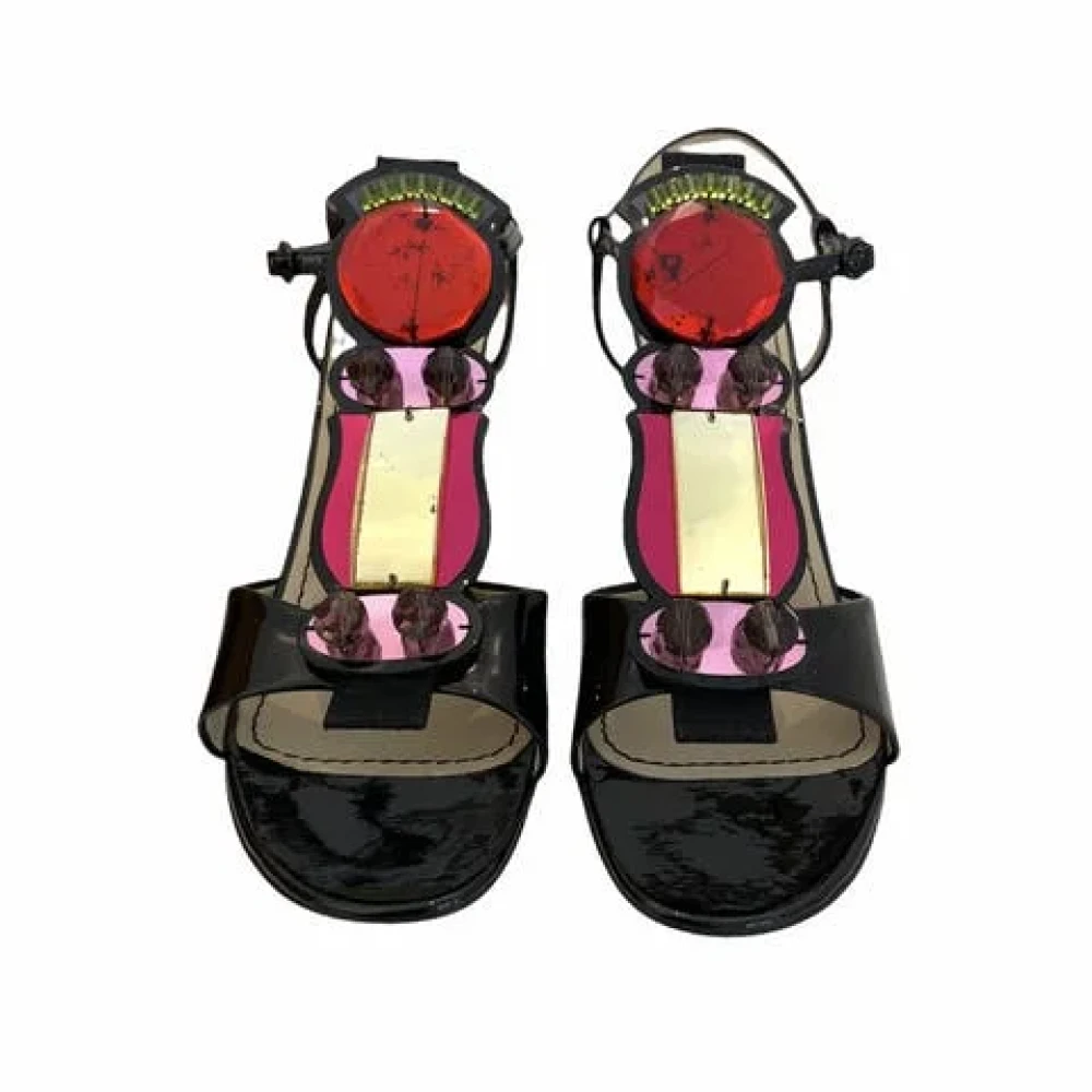 Saint Laurent Vintage Pre-owned Sandalen Black Dames