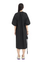puff-sleeve-a-line-midi-dress