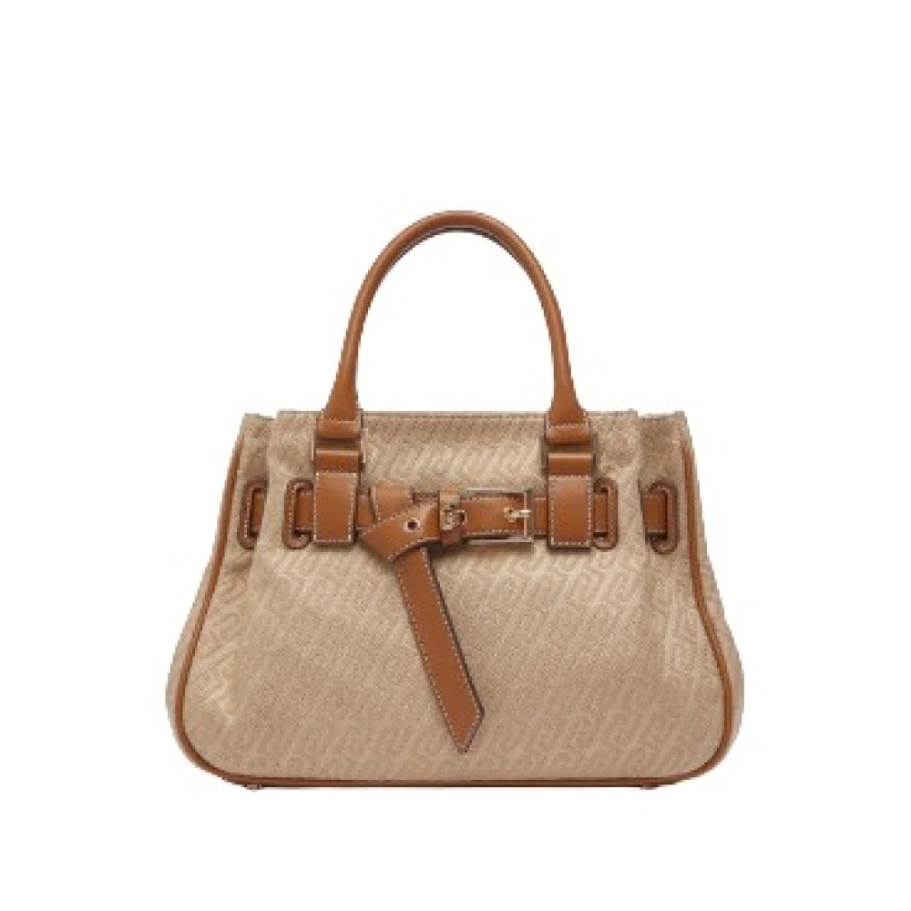 Liu Jo Donna Beige - Small Jacquard Handbag - Bags - One Size