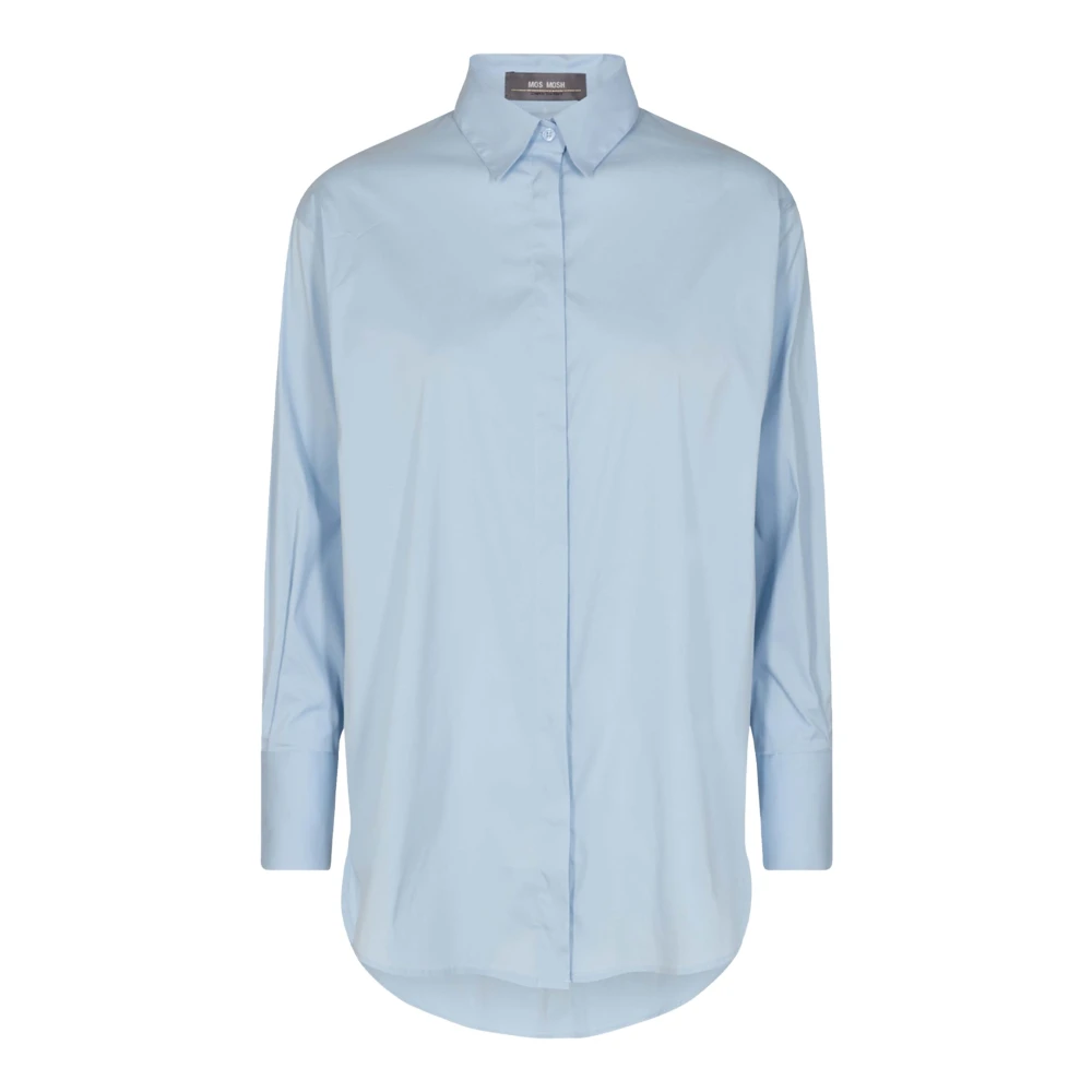 Mos Mosh Blue Light Enola Blouse With Graphic Cuts - Female - Shirts - Xs - Blouses & Shirts