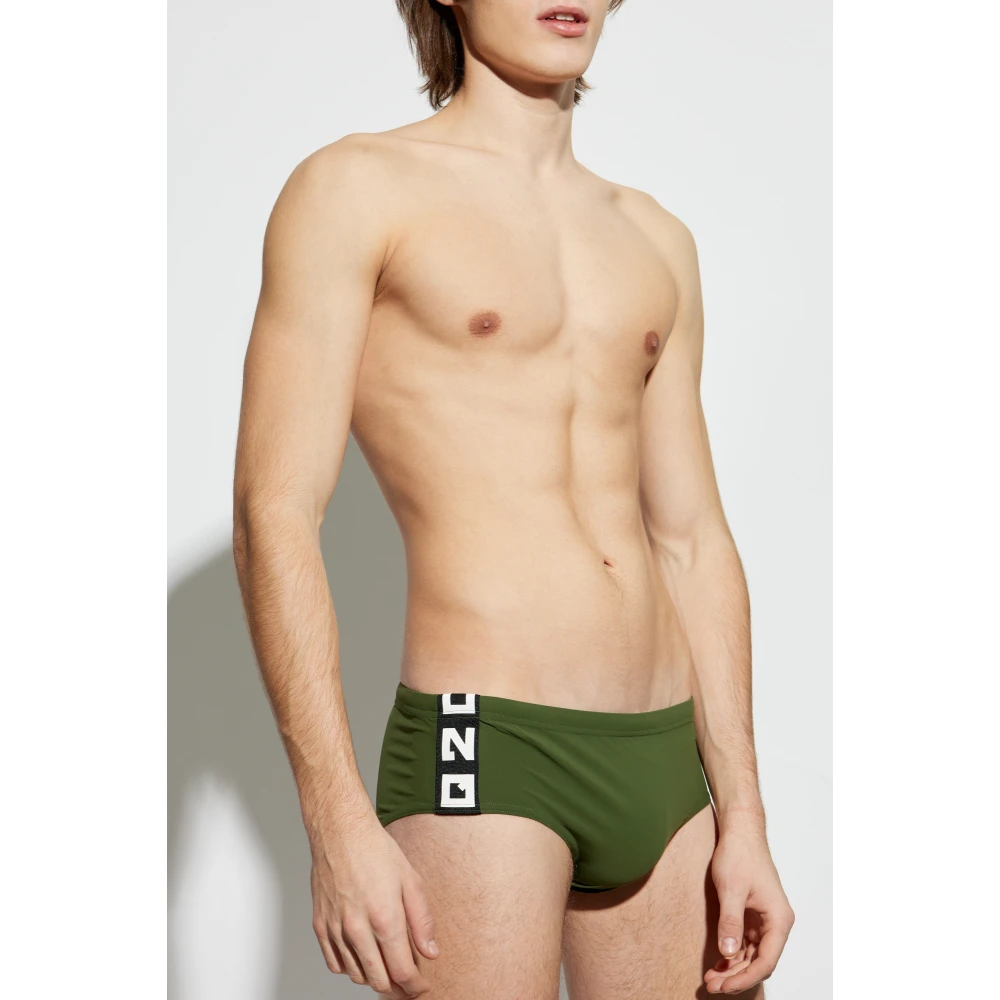 Dsquared2 Zwembroek met logo Green Heren