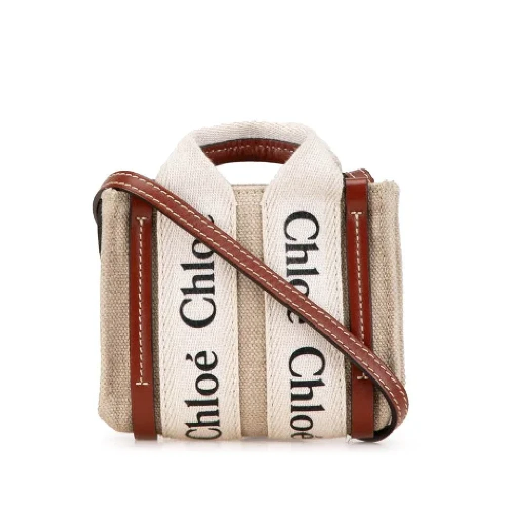 Chloé Pre-owned Canvas handbags Beige Dames