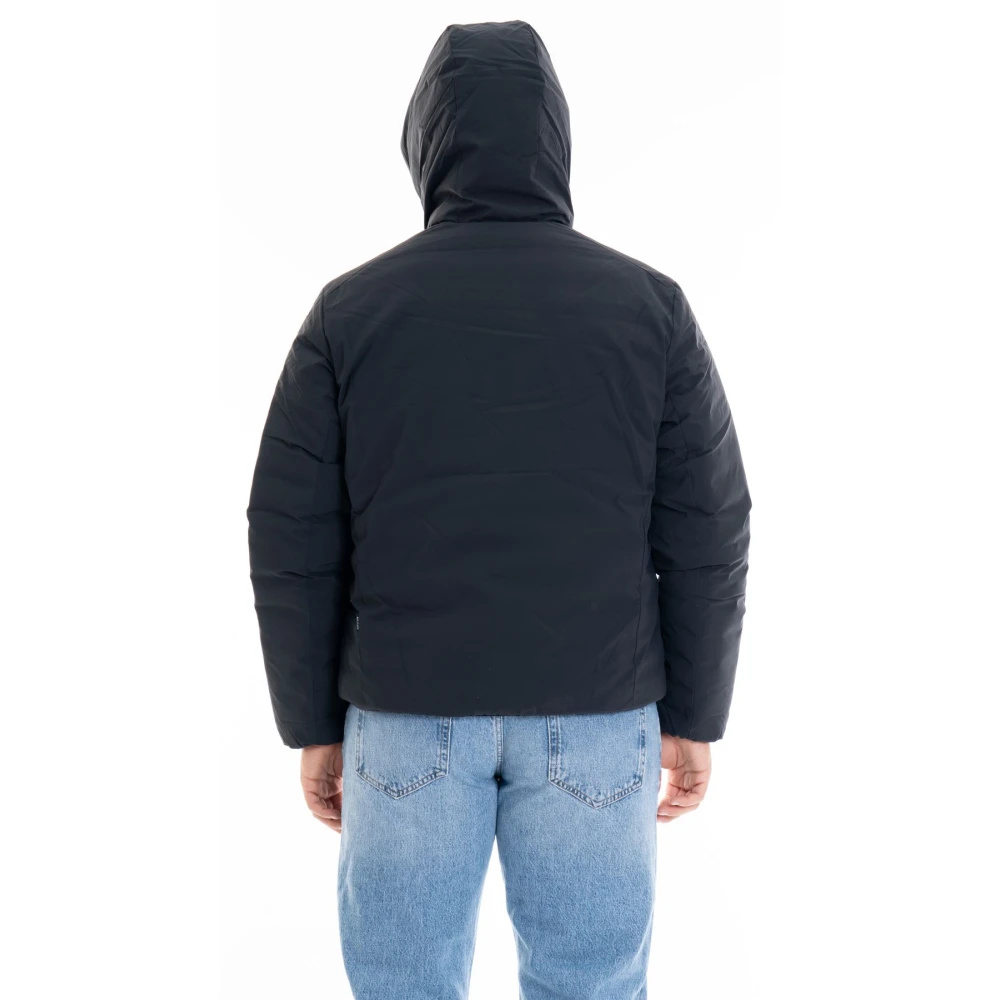 Save The Duck Omkeerbare Hoodie Herenjas Black Heren