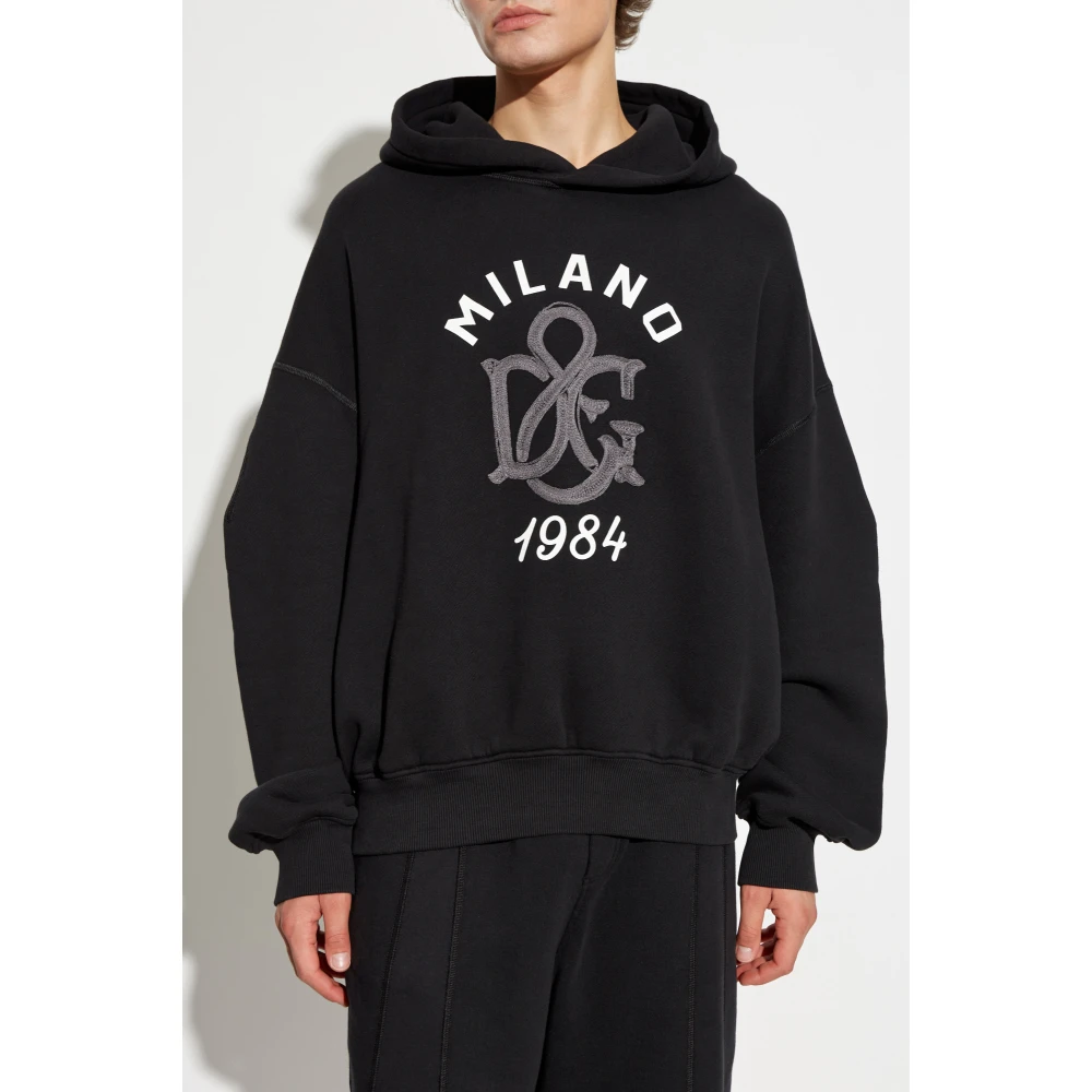 Dolce & Gabbana Hoodie Black Heren